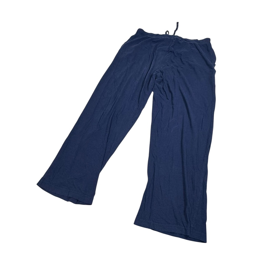 Tommy Bahama Mens Lounge Pants Navy Blue Cotton Modal Blend Large Drawstring EUC - Picture 4 of 8